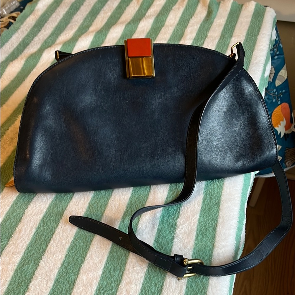 Beautiful, unique, Etienne Aigner Navy leather purse